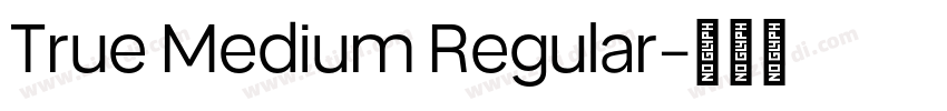 True Medium Regular字体转换